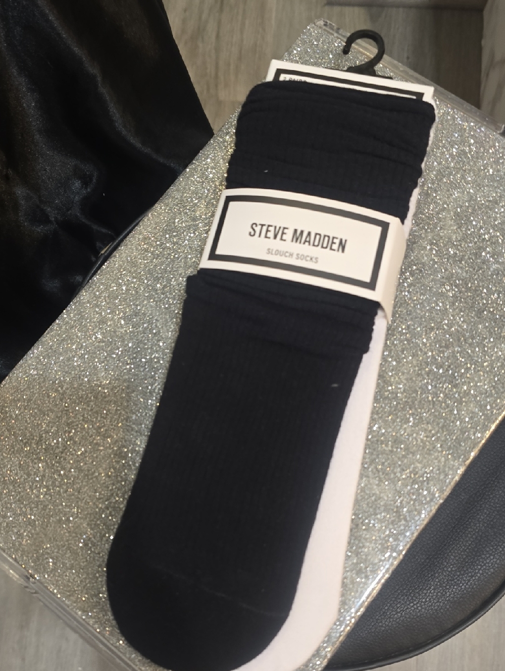 Steve Madden 2-PR Ribbed Slouch Socks - Picture 11 of 12